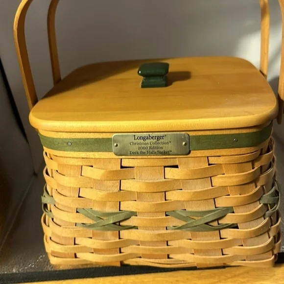 Longaberger Christmas collection 2000 edition deck the hall basket,​​